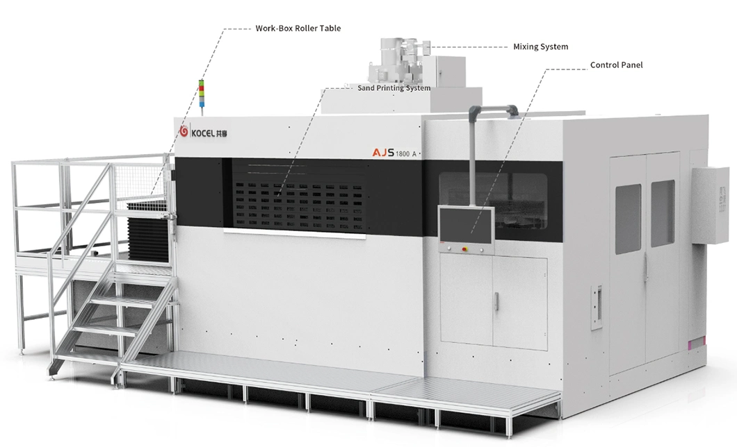 KOCEL AJS 1800A Industrial Large Size Sand Mold 3D Printer for Casting with High Efficiency &amp; High Quality