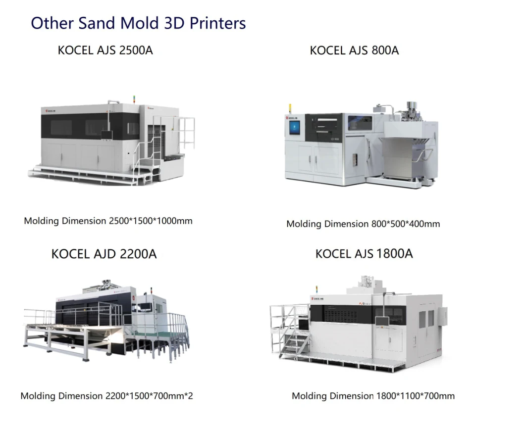 KOCEL Industrial Sand Mould 3D Printer with CE &amp; ISO9001 Approved for Sand Mold, AJS 300A