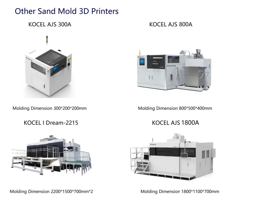 KOCEL AJS 2500A Foundry One Click Printing 3D Printer for Sand Casting