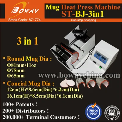 Round Concial Ceramic Mug Cup Hot Heat Transfer Press Printer