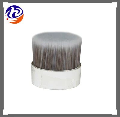 Plastic Natural White Bristle Imitation Solid Tapered Synthetic Pet Filaments for Paint Brush